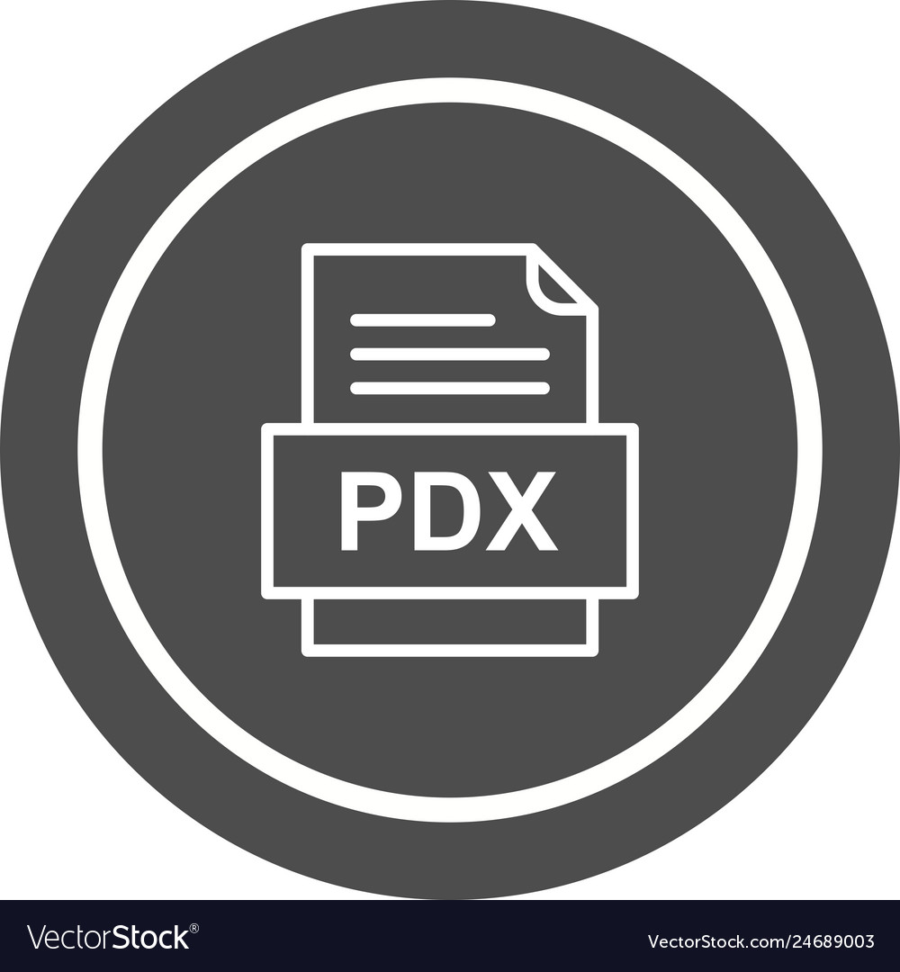 Pdx file document icon