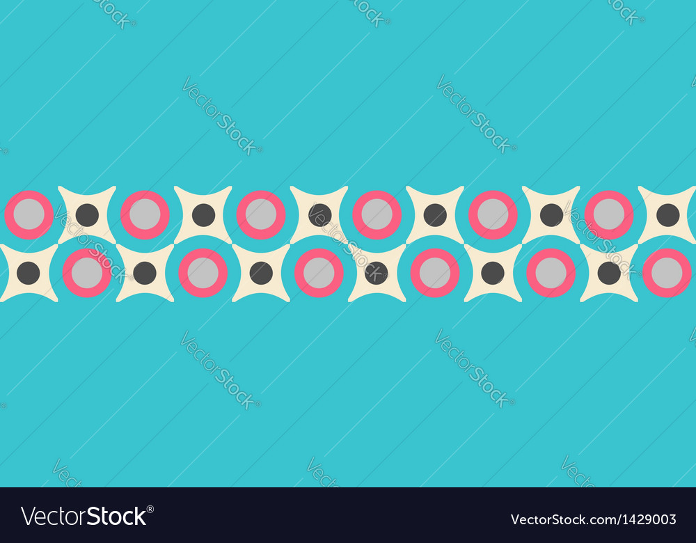 Seamless pattern in retro colors