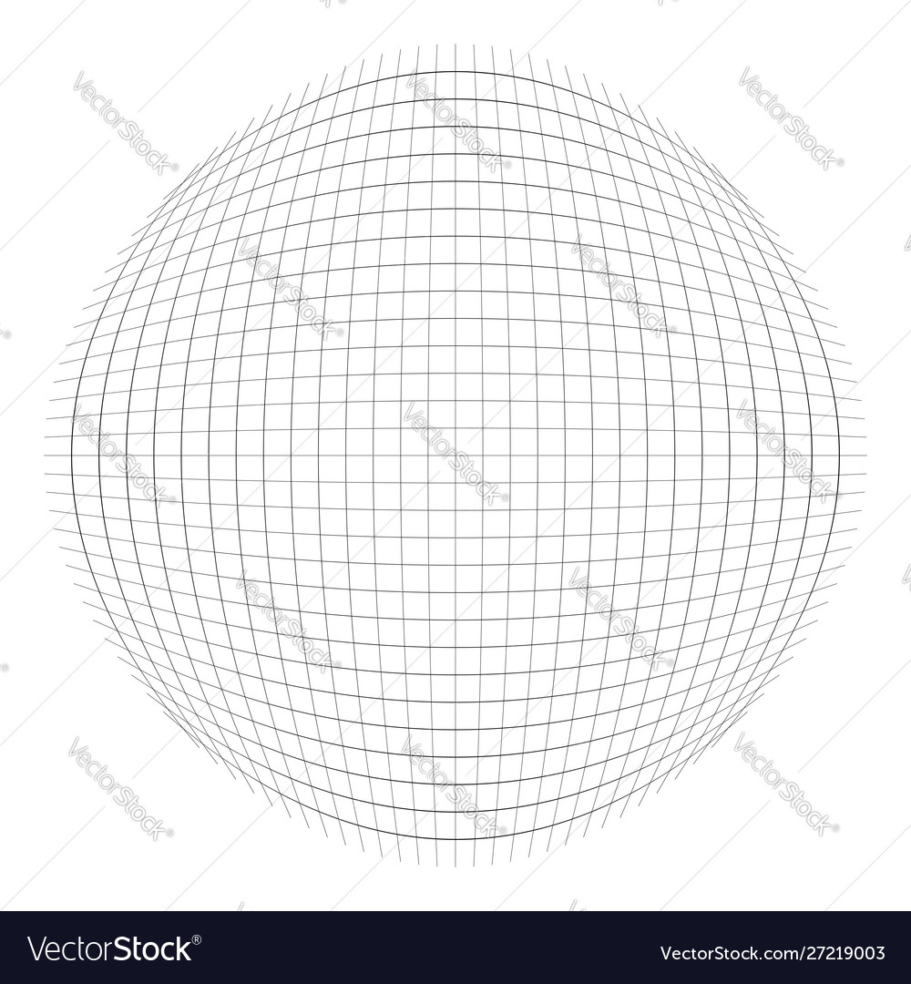 Spherical globular mesh grid convex bulbous