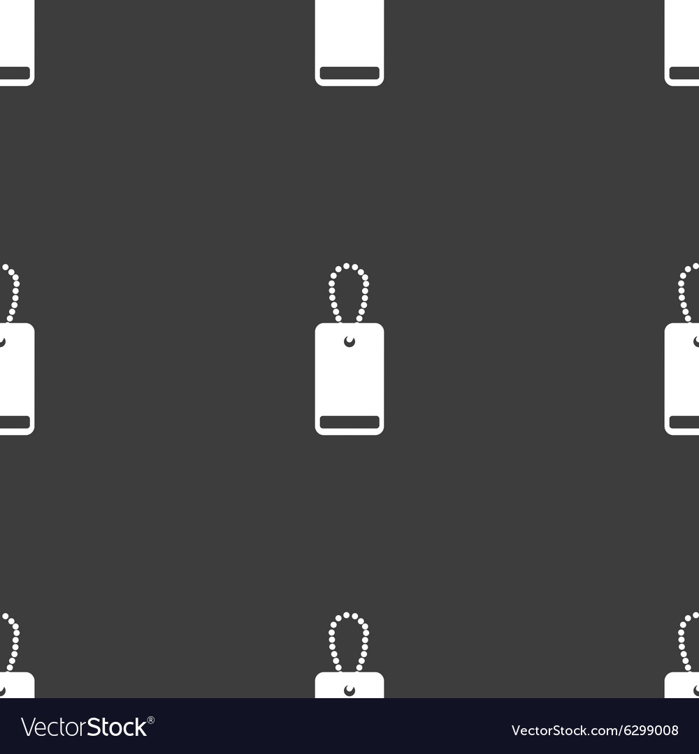 Army chains icon sign seamless pattern on a gray