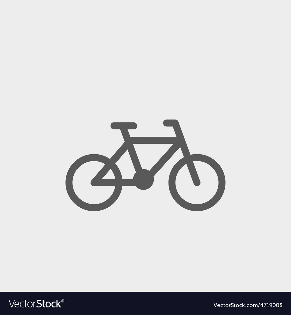 Bicycle thin line icon