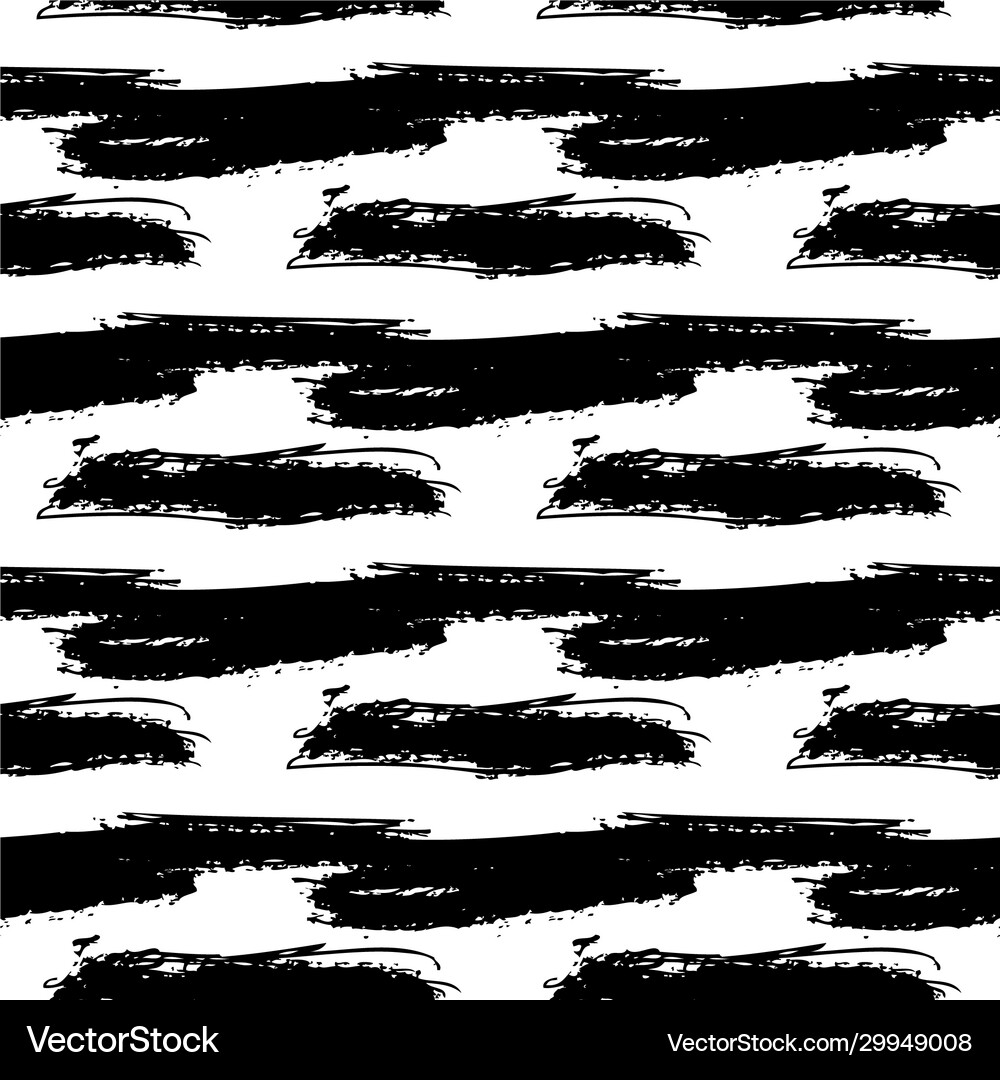 Black and white simple abstract seamless pattern Vector Image