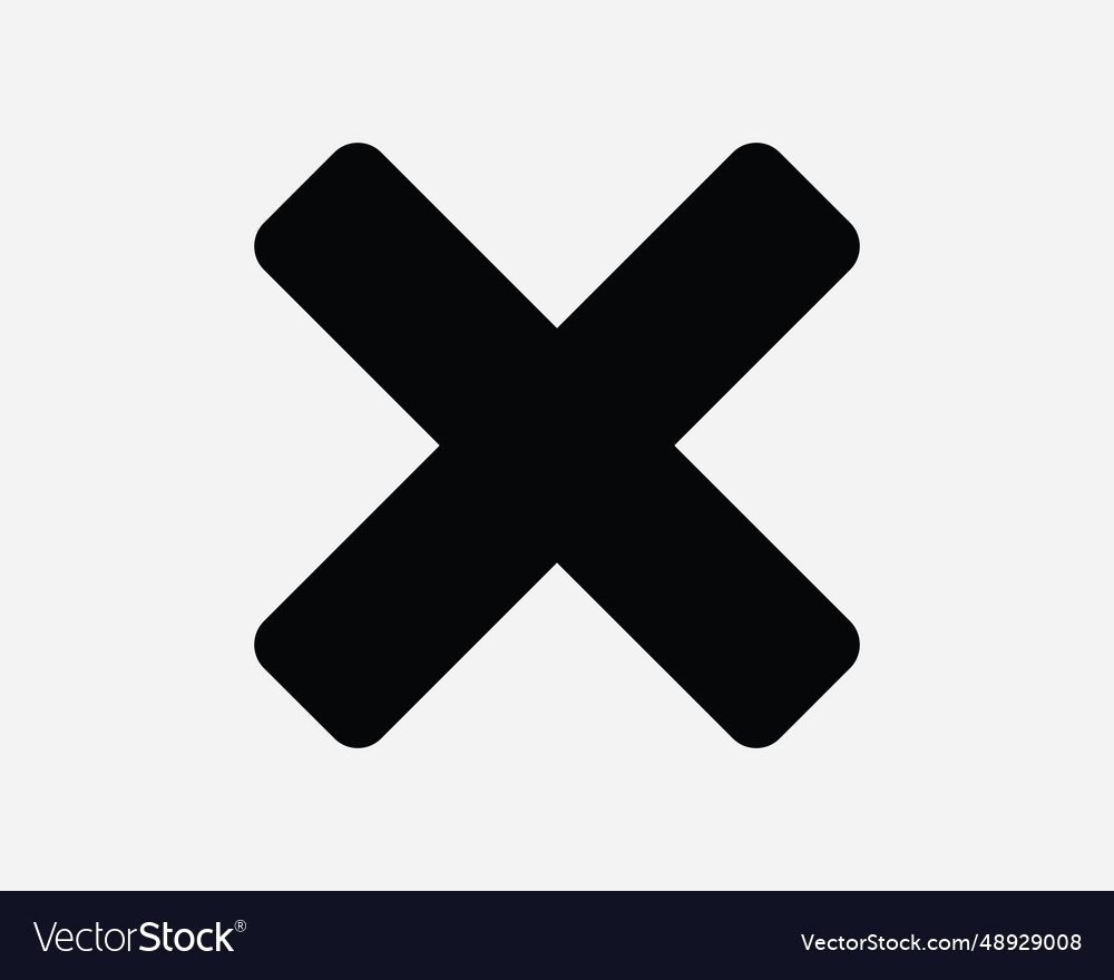 Cancel icon delete remove revoke restrict cross x