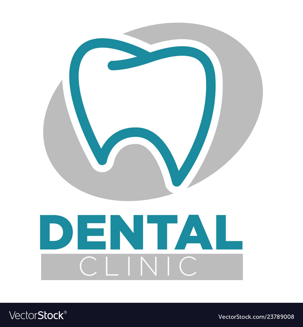 Dental clinic dentistry medicine tooth isolated Vector Image