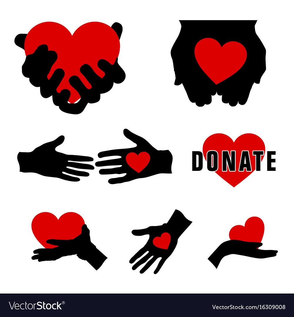 Donate with hands and heart