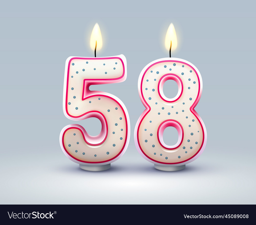 Happy birthday years 58 anniversary