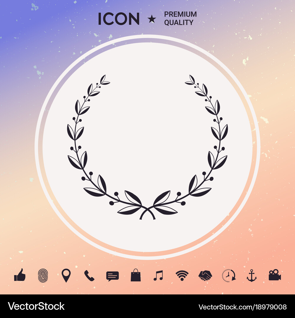 Laurel wreath Royalty Free Vector Image - VectorStock