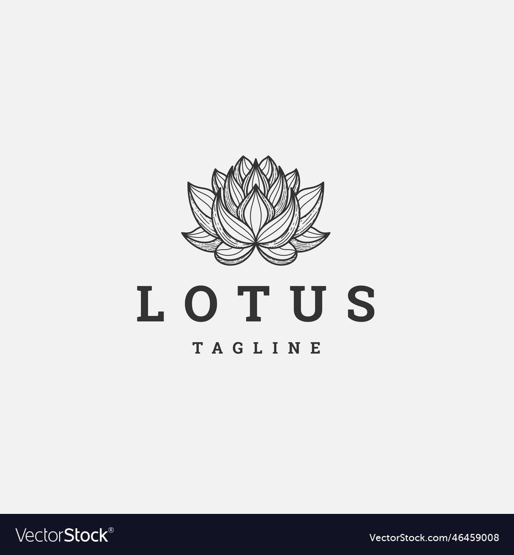 Lotus logo Royalty Free Vector Image - VectorStock