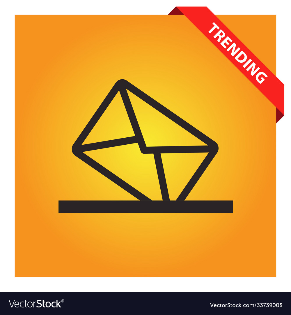 Mail box icon for web and mobile