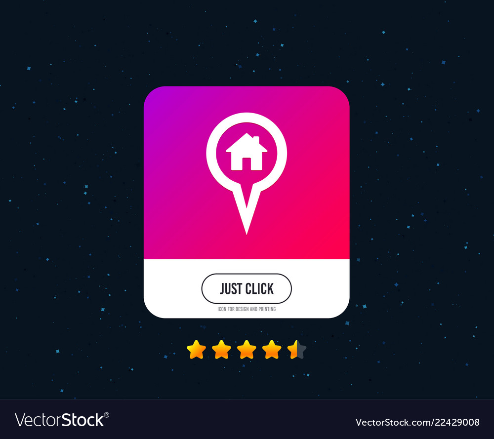 Map pointer house sign icon marker symbol