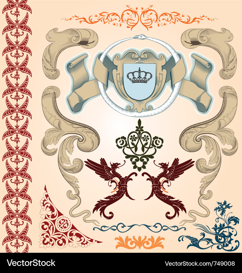 Ornaments Royalty Free Vector Image - VectorStock