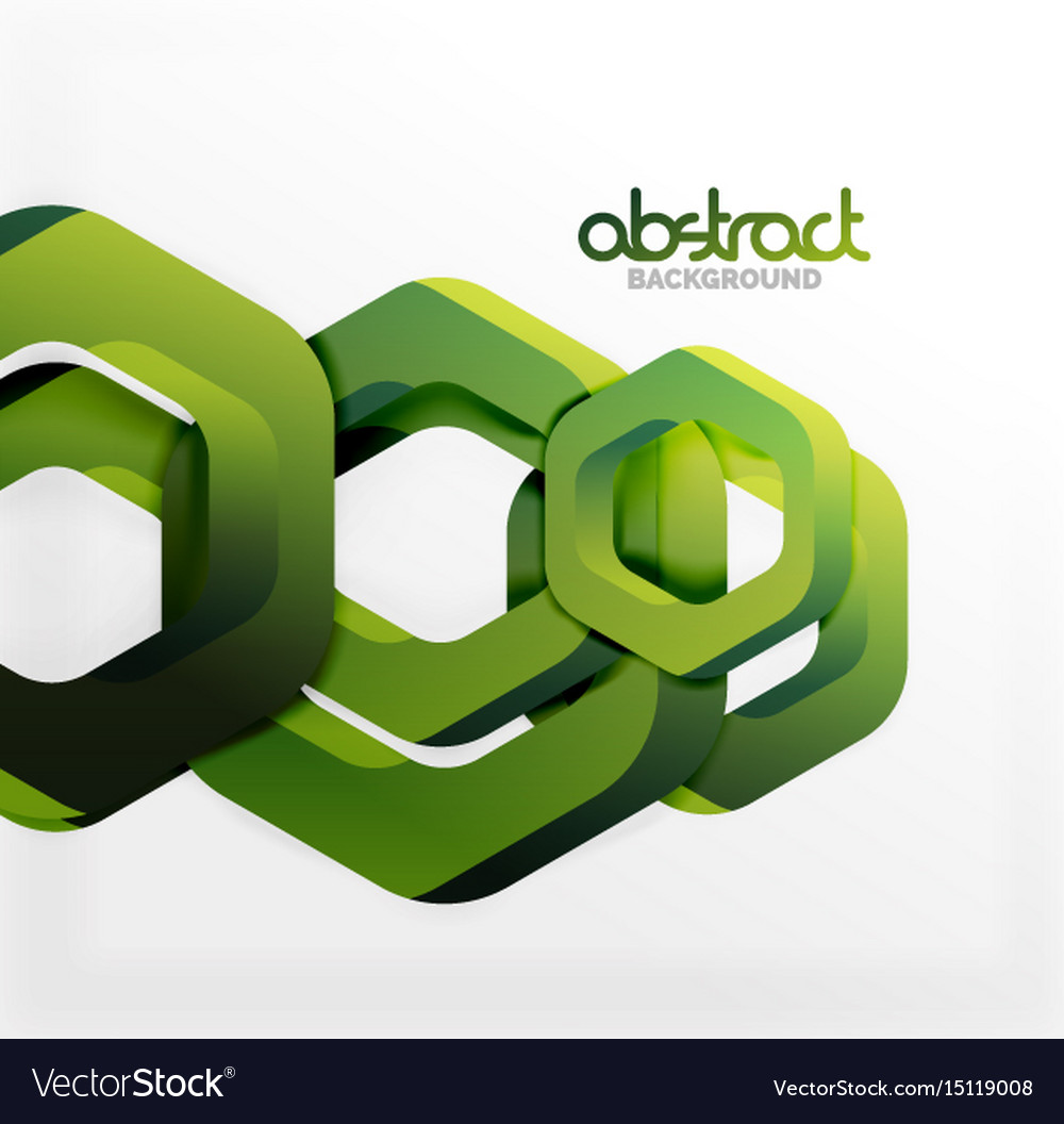 Overlapping hexagons design background