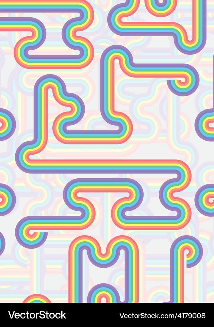 Rainbow wave on a background Royalty Free Vector Image