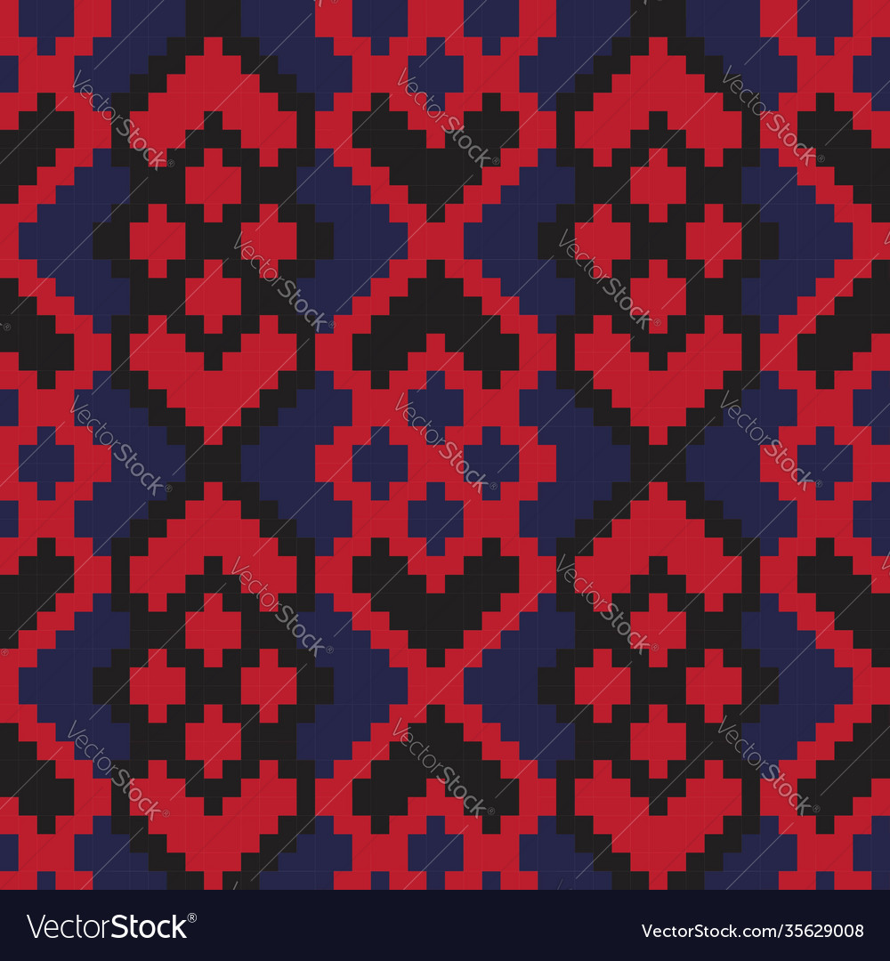Red argyle seamless pattern background Vector Image Red argyle seamless pattern background