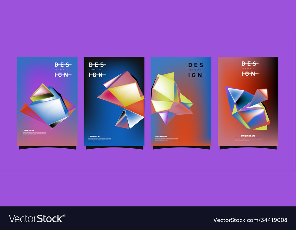 Simple colorful abstract geometric background