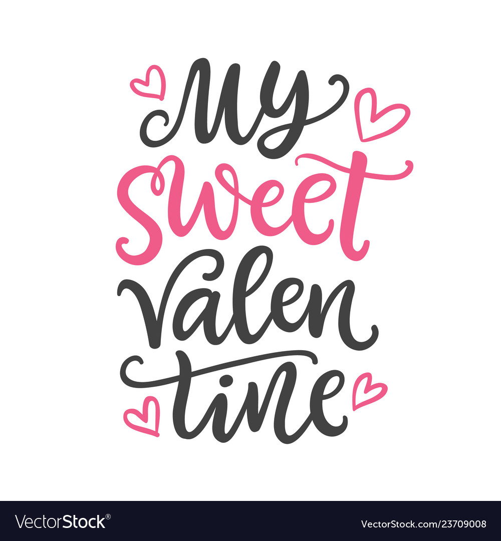 Sweet Valentine Lettering