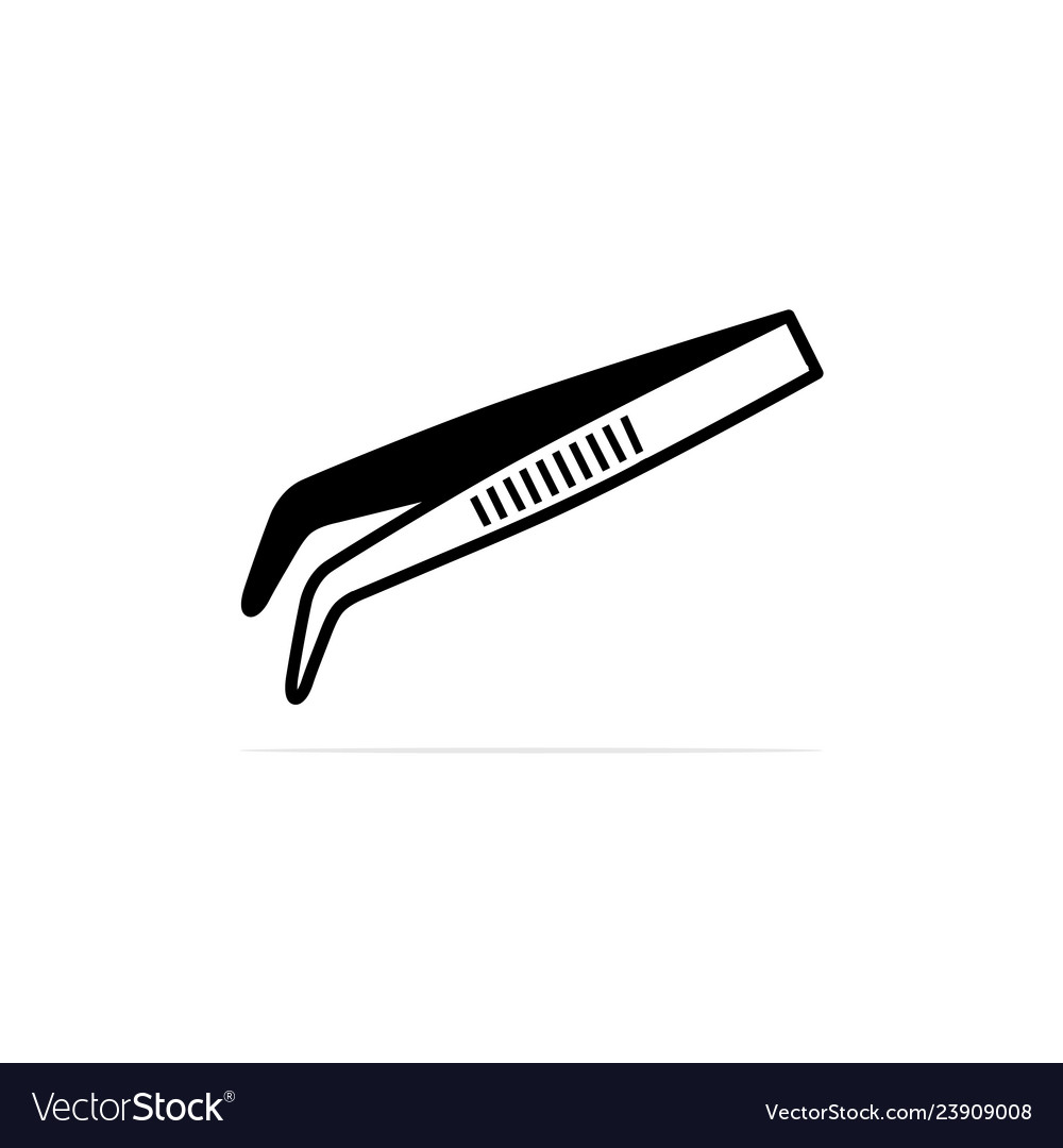 Tweezers icon concept for design