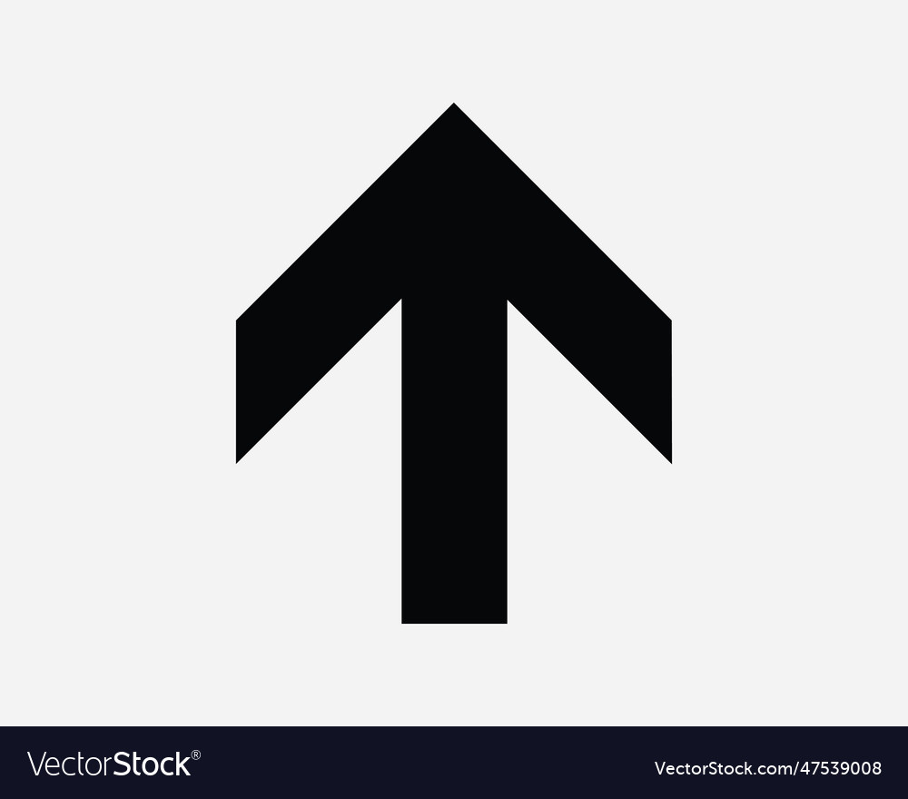 Up arrow icon upload upwards ahead forward above vector image Up arrow icon upload upwards ahead forward above