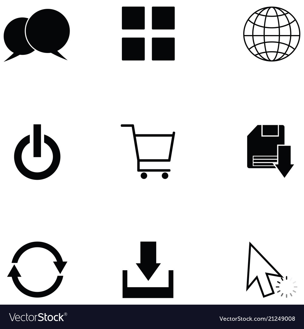 Web icon set