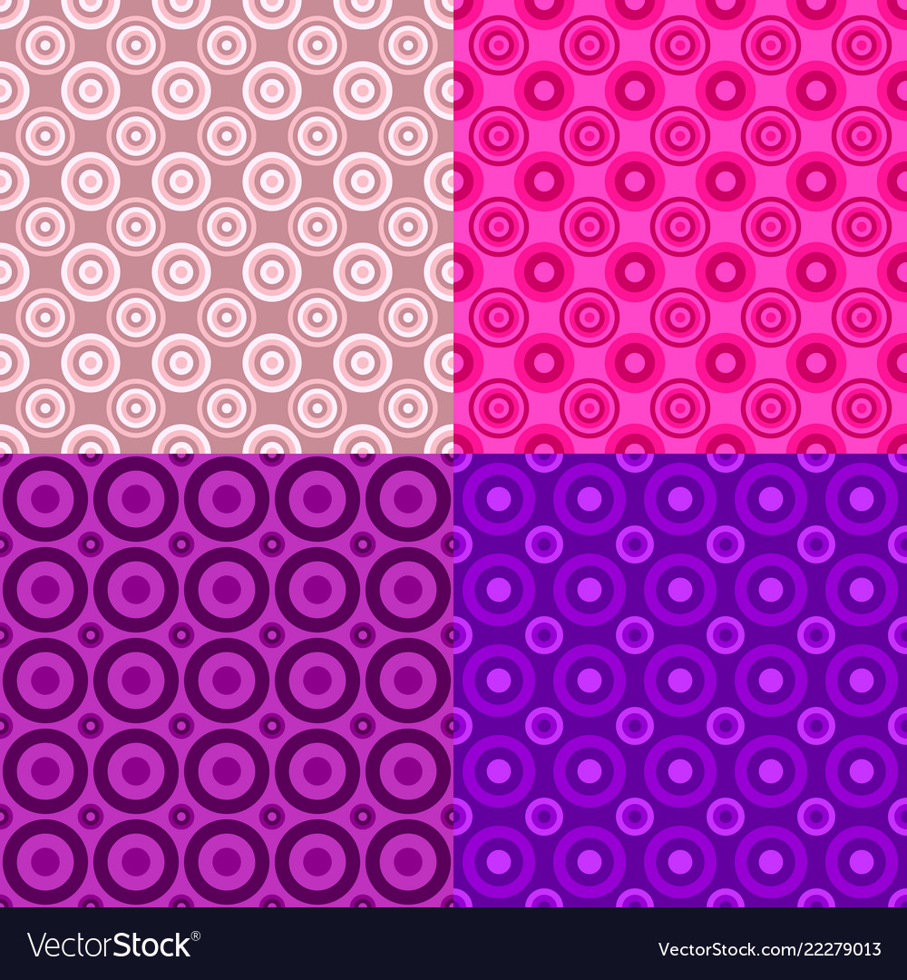 Abstract seamless circle pattern background vector image Abstract seamless circle pattern background