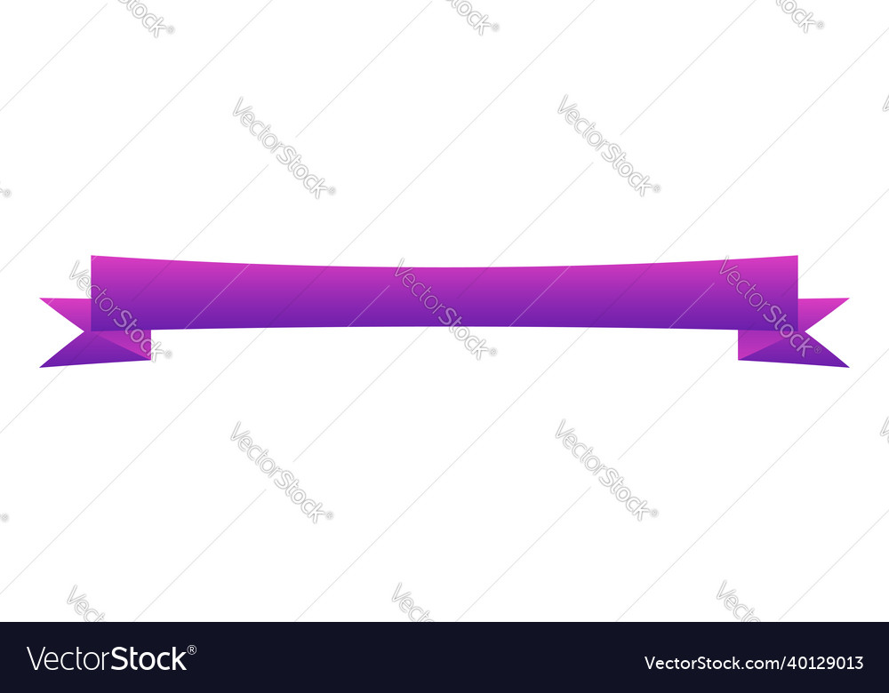 Banner ribbon horizontal shape design element