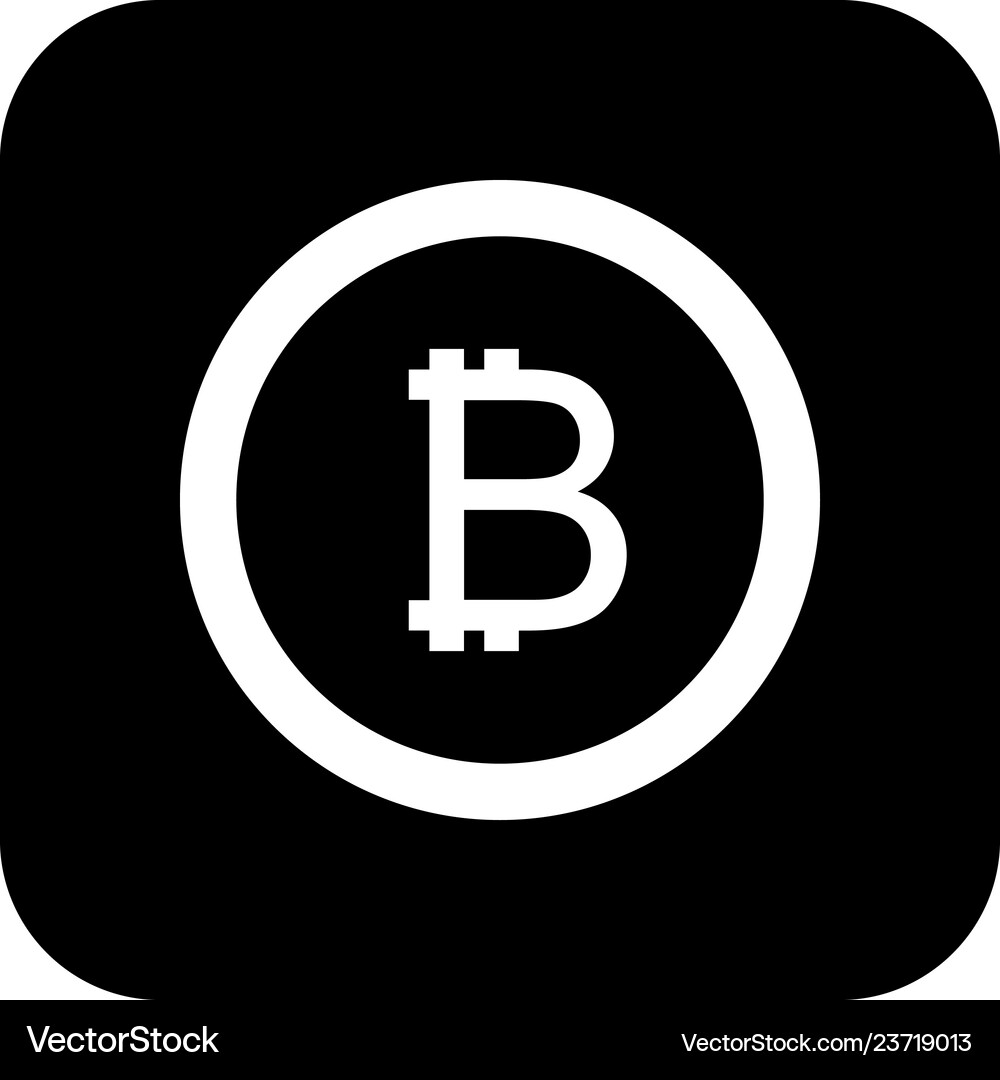 Bitcoin icon Royalty Free Vector Image - VectorStock