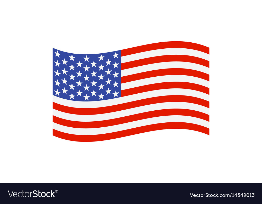 Coloured usa flag