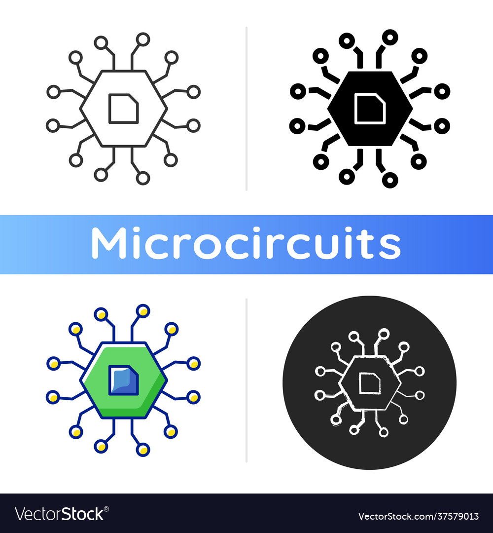 Computer components icon vector image Computer components icon