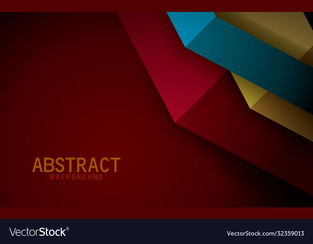 Dark red background colorful overlap layer vector image Dark red background colorful overlap layer