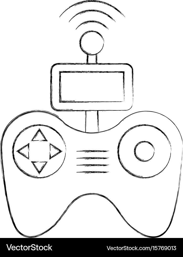 Drone remote control icon Royalty Free Vector Image