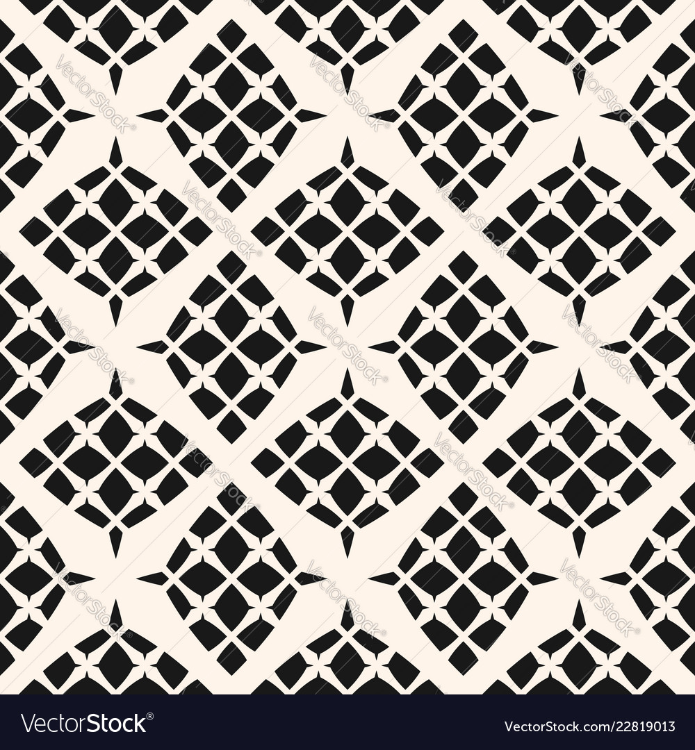 Geometric seamless pattern abstract monochrome