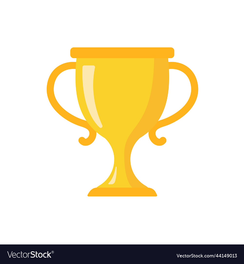 Golden trophy for the winners of the sport Vector Image