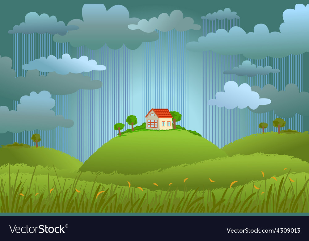 Rainy day Royalty Free Vector Image - VectorStock