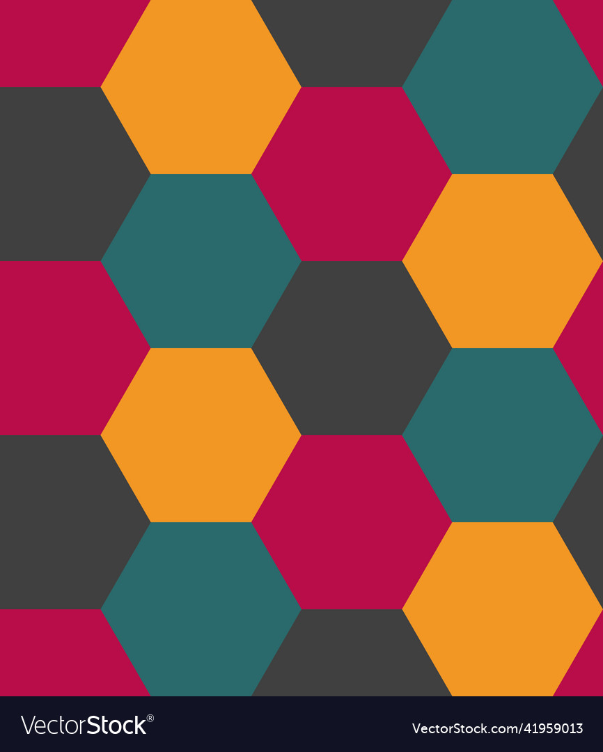 Seamless hexagonal pattern tile Vector Image Seamless hexagonal pattern tile