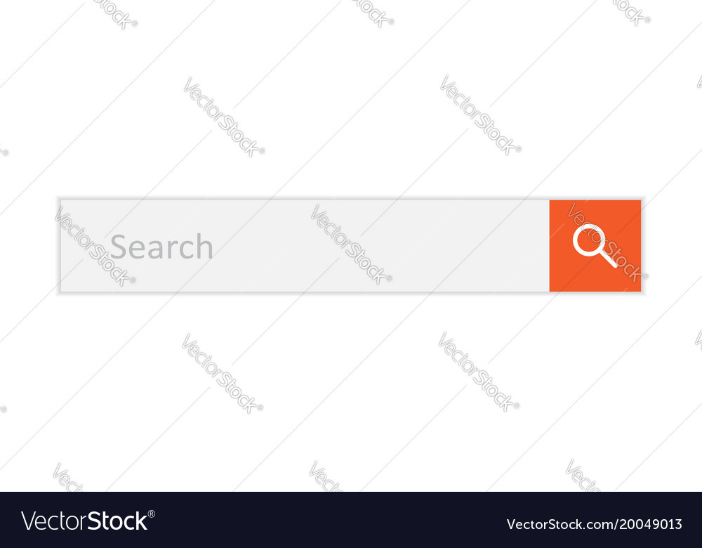 Search bar field interface element with