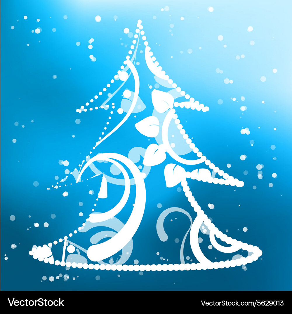 Xmas tree abstract background Royalty Free Vector Image