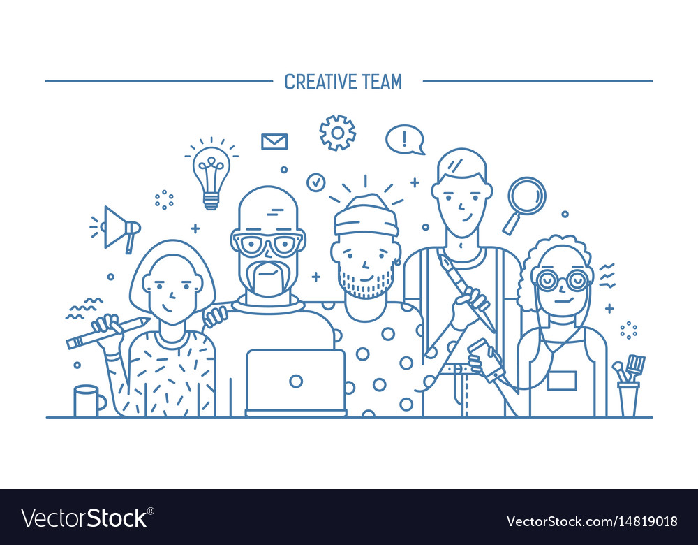 Creative business team concept banner