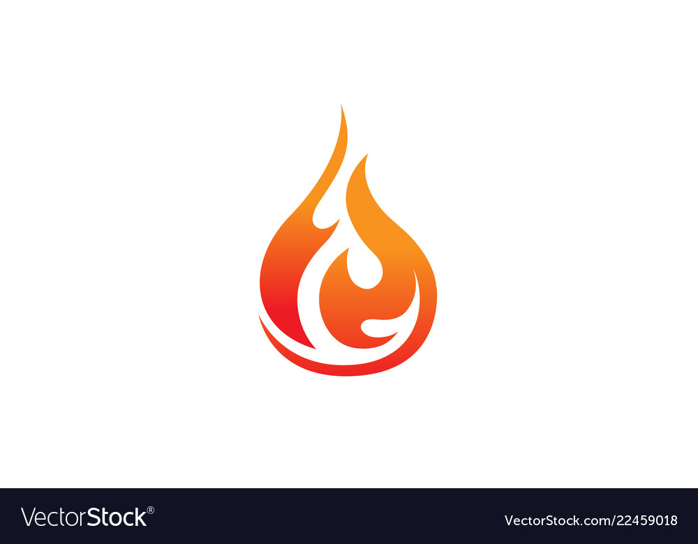 Flaming Fire Logo Royalty Free Vector Image - Vectorstock