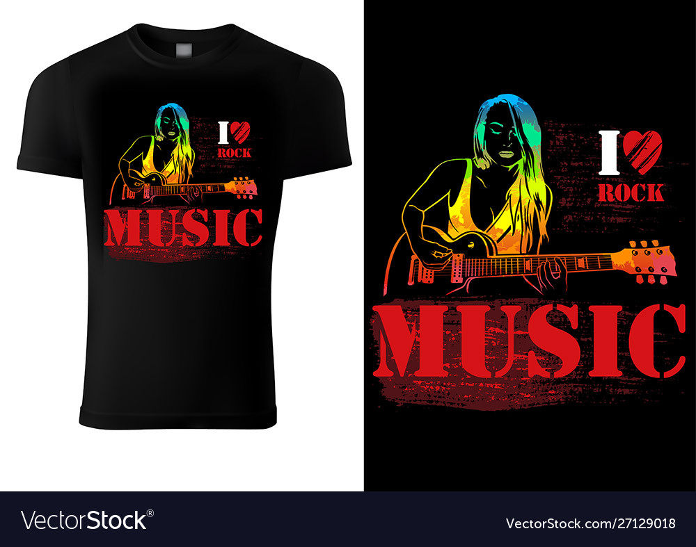 Guitarist Girl T-Shirt