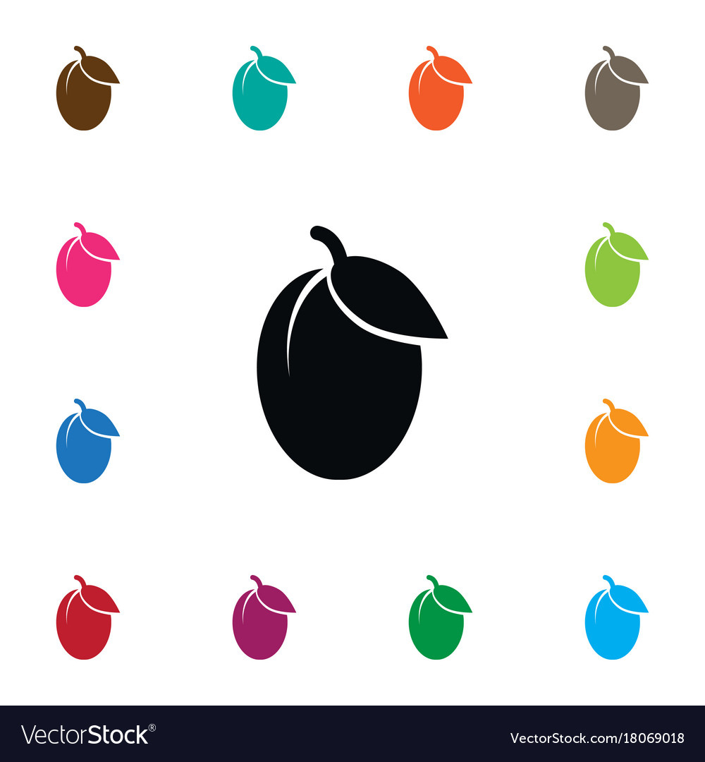 Isolated prunus icon apple tree element