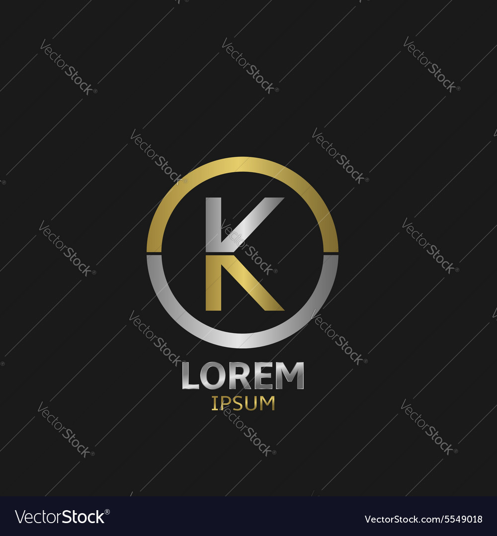 Letter k Royalty Free Vector Image - VectorStock