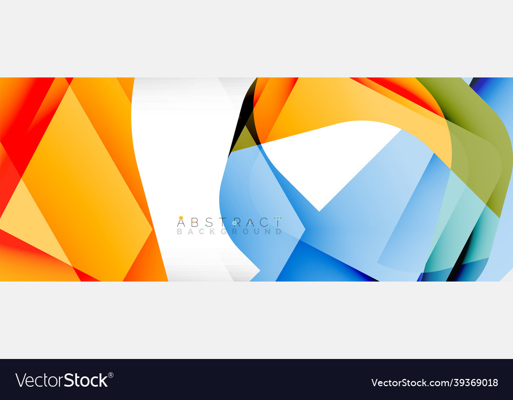 Minimal abstract background - color overlapping Vector Image