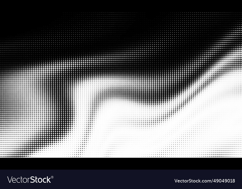 Monochrome gradient halftone dots background