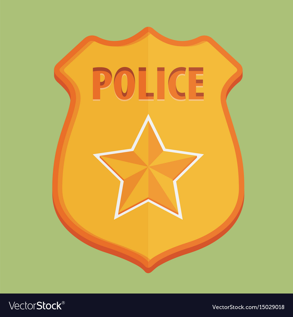 Police badge icon Royalty Free Vector Image - VectorStock