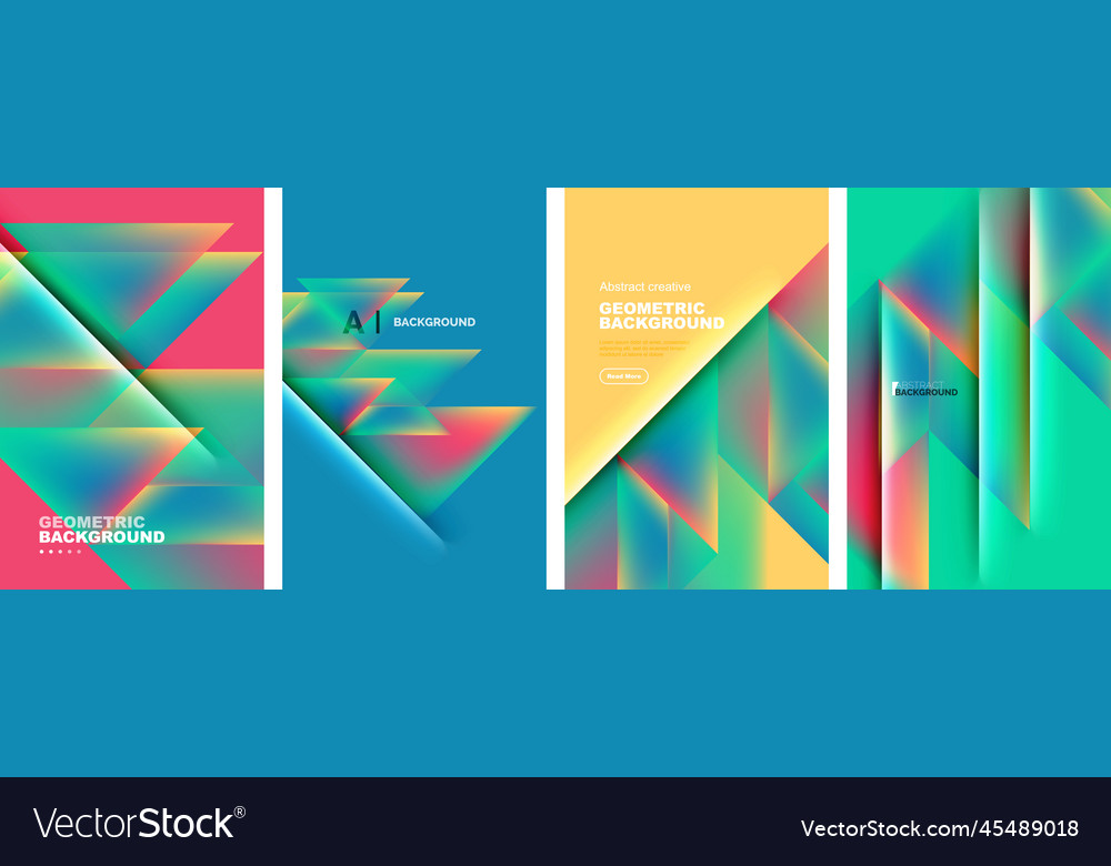 Set of abstract backgrounds - overlapping