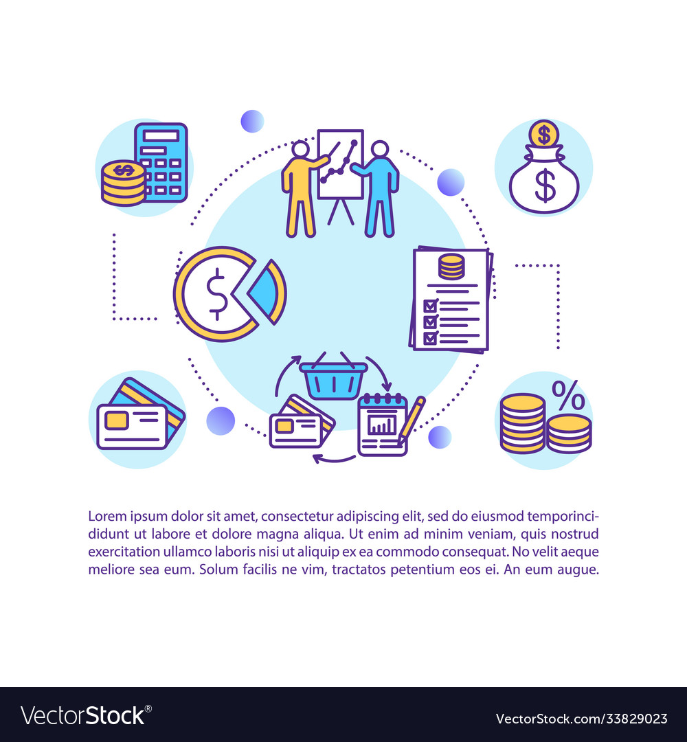 Banking system analytics concept icon with text