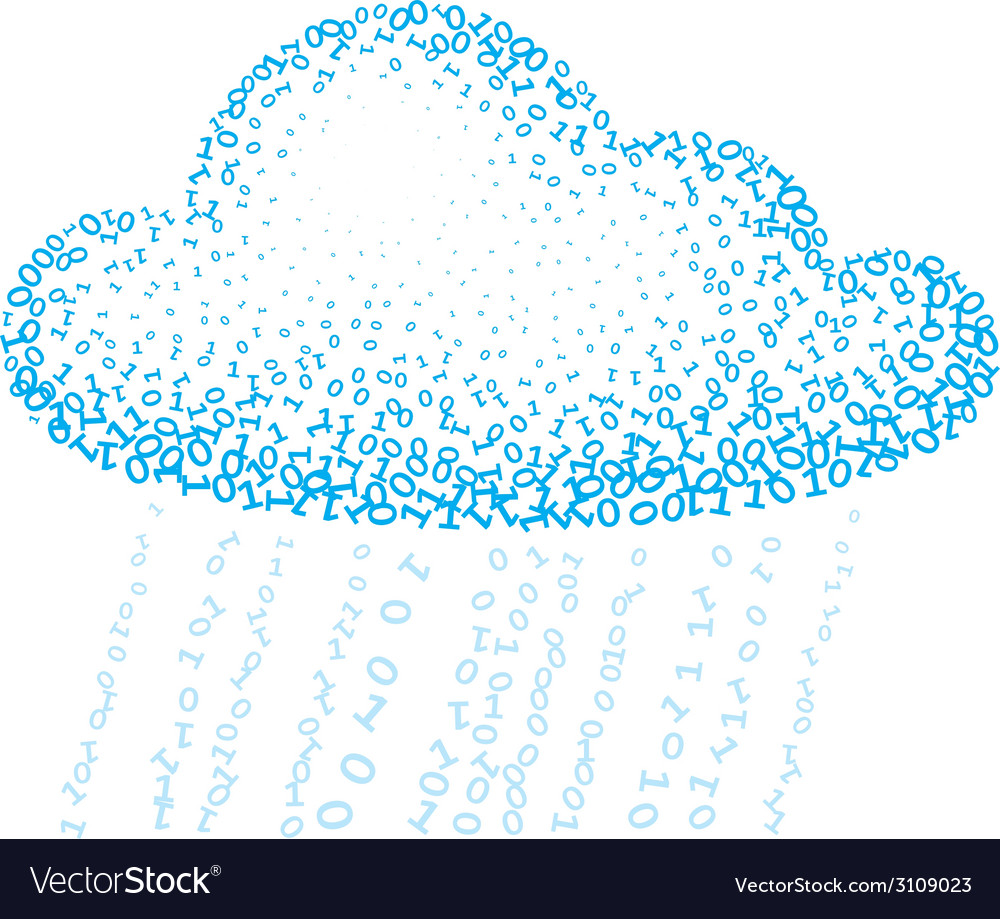 Cloud computing vector image Cloud computing