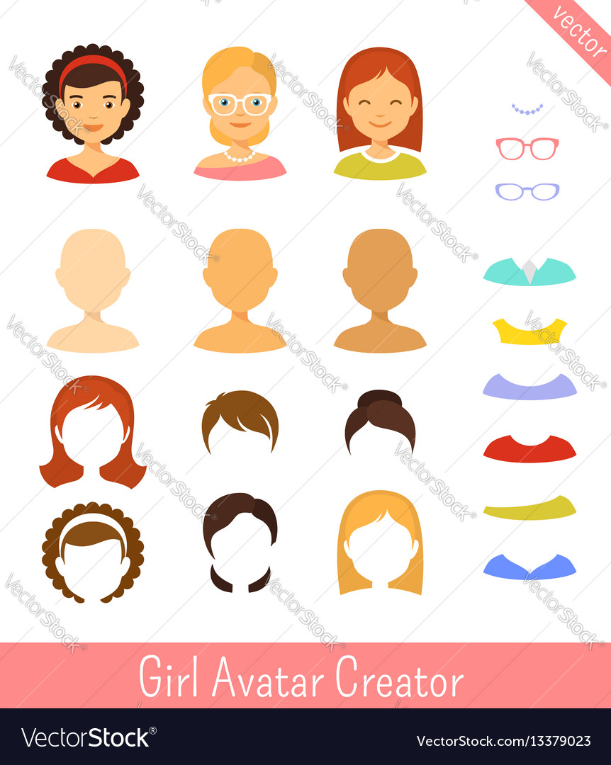 Avatar creator Stock Vector