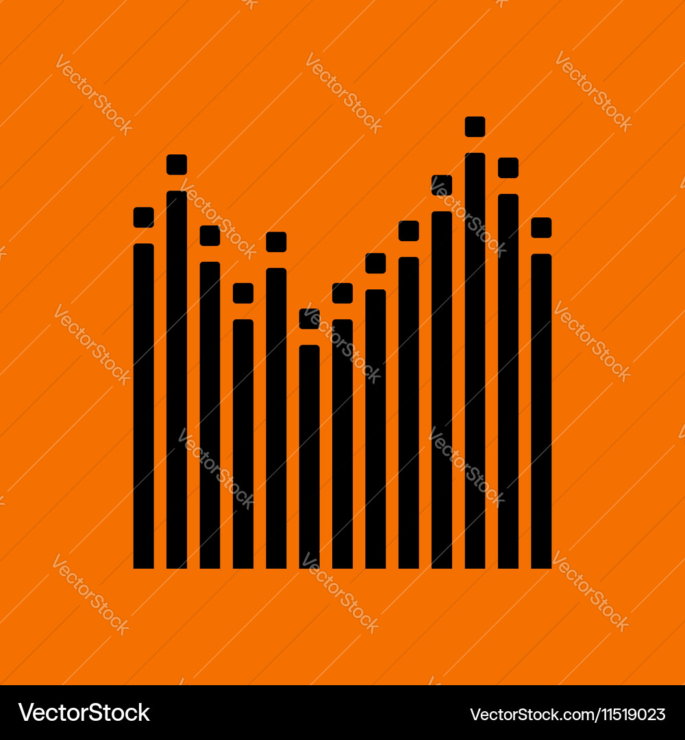 Graphic equalizer icon Royalty Free Vector Image