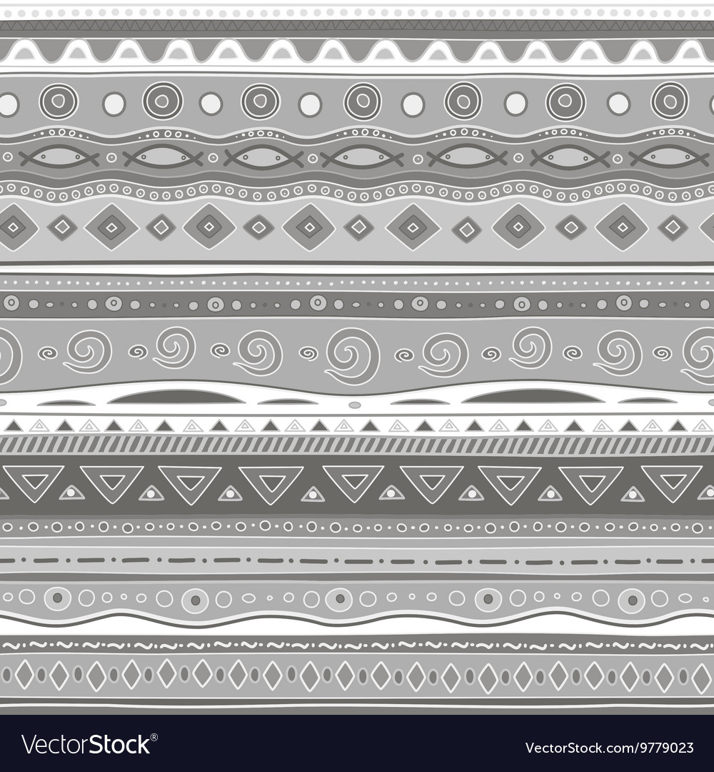 Gray curls seamless pattern
